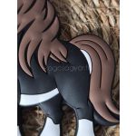 LOVACSKA RÁGÓKA FESTÉK HIBÁVAL-FEKETE